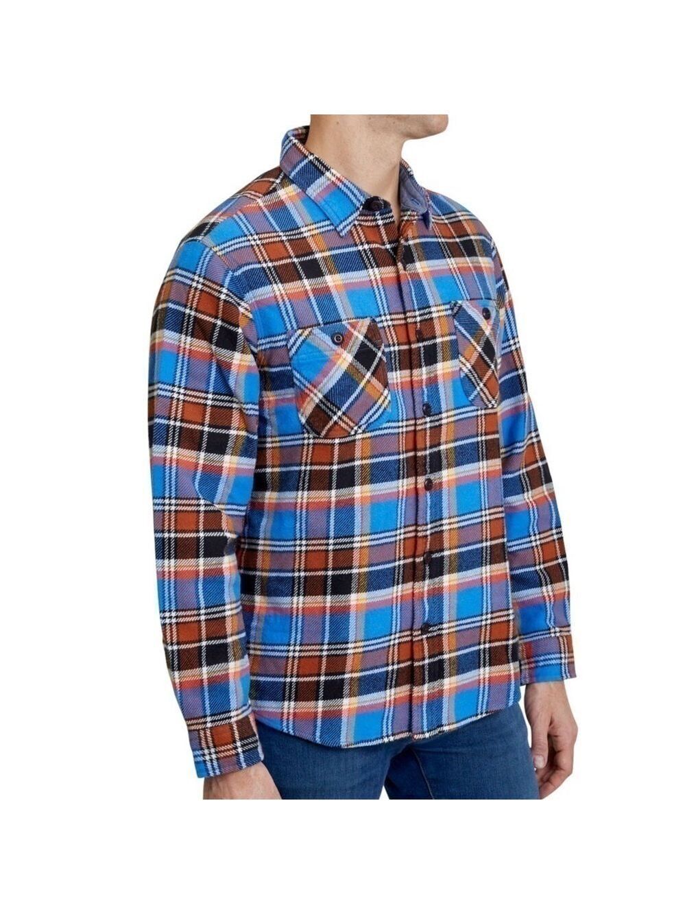 Land’s End Rugged soft brushed Flannel Shirt men’s size large